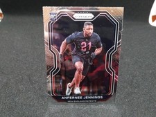 ANFERNEE JENNINGS RC - 2020 Panini Silver Prizm. New England Patriots