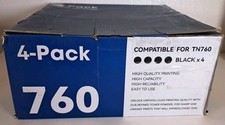 4PK TN760 Toner Cartridge For Brother HL-L2370DW XL HL-L2390DW TN730