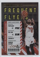 2020-21 Panini NBA Hoops Frequent Flyers Holo Damian Lillard #14 15jo