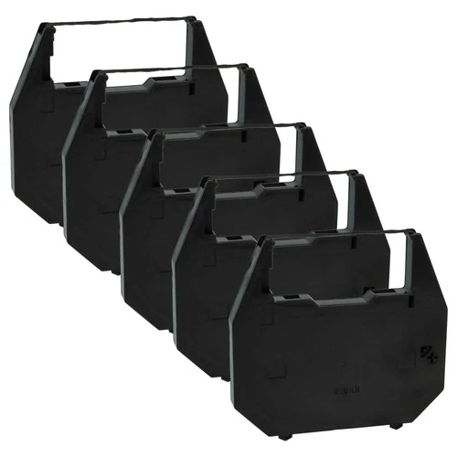 5 Rubans encreur pour Nakajima ALL AX 455 ALL 210 ALL AX 375 ALL AX 120 noir