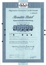ADCA Deutsche Credit Anstalt1975 Oldenburg Leipzig Frankfurt 10.000 DM Rabobank
