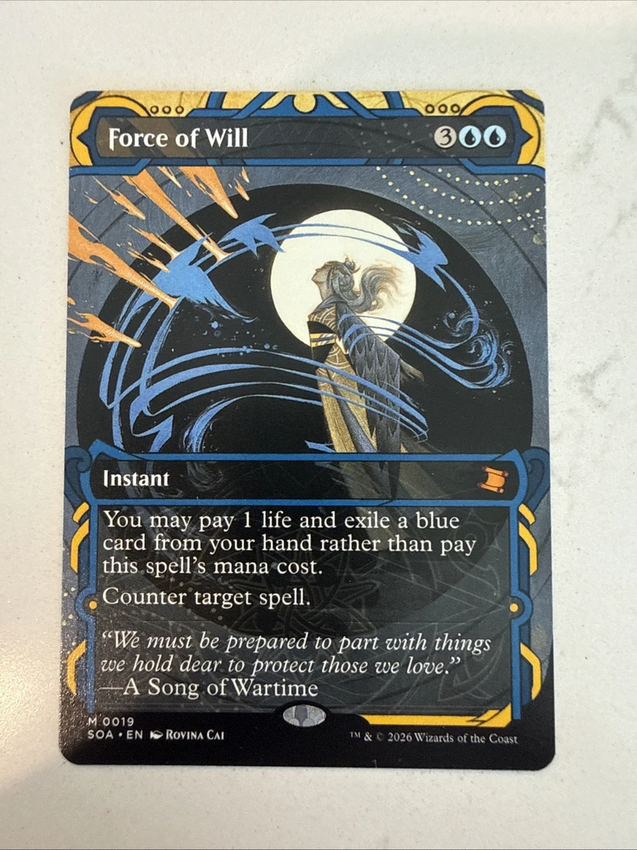 Force of Will Near Mint or Better Individual Trading Card Games