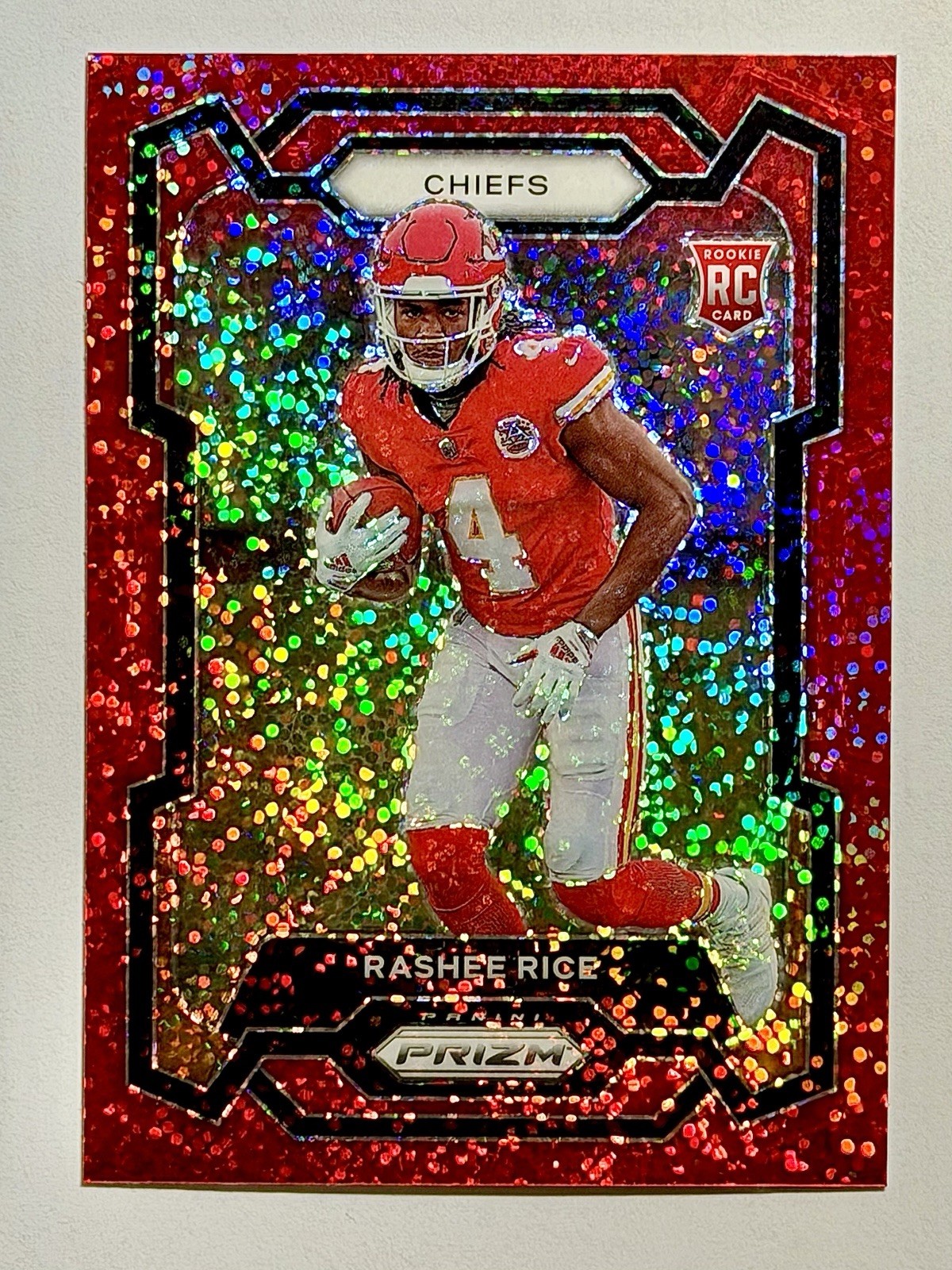 2023 Panini Prizm - Rookies Rashee Rice #350 Red Sparkle Prizm (RC)
