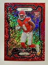 2023 Panini Prizm - Rookies Rashee Rice #350 Red Sparkle Prizm (RC)