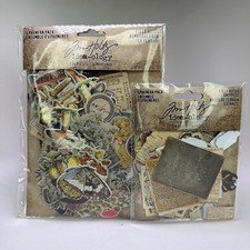 Tim Holtz idea-ology Ephemera Lot 2 Field Notes TH94051  Snippets TH94049 NEW