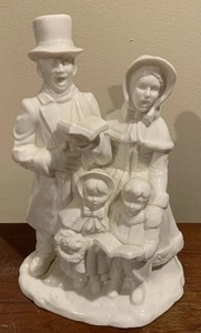 Department 56 “Winter Silhouettes”-1830 Inspired Family Of Caroler’s-Large 11”H