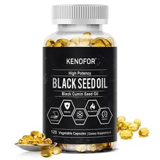 Black Cumin Seed Oil - Organic Black Cumin Seed Oil 120 Vegetable Capsules