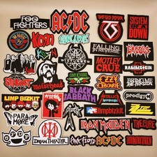 Rock Band Patches Metallica AC/DC Korn Iron Maiden Metal Punk YOU PICK FREE SHIP