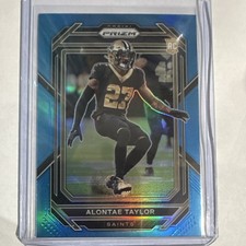 2022 Panini Prizm Blue Prizm Rookie Alontae Taylor #392 Saints Football