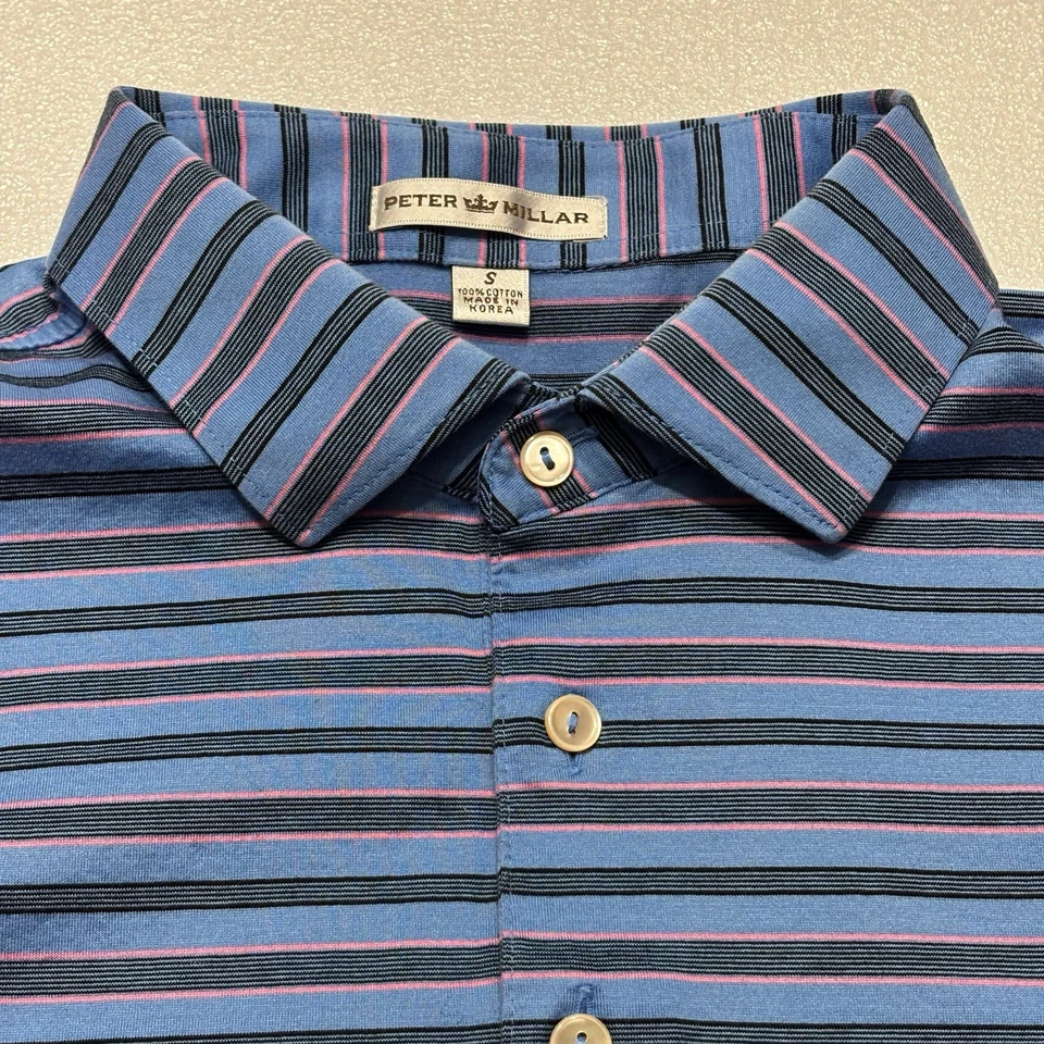 Peter Millar Men's Short sleeve polo 100% cotton Size: S 20x27 (WxL) - Image 4 of 4