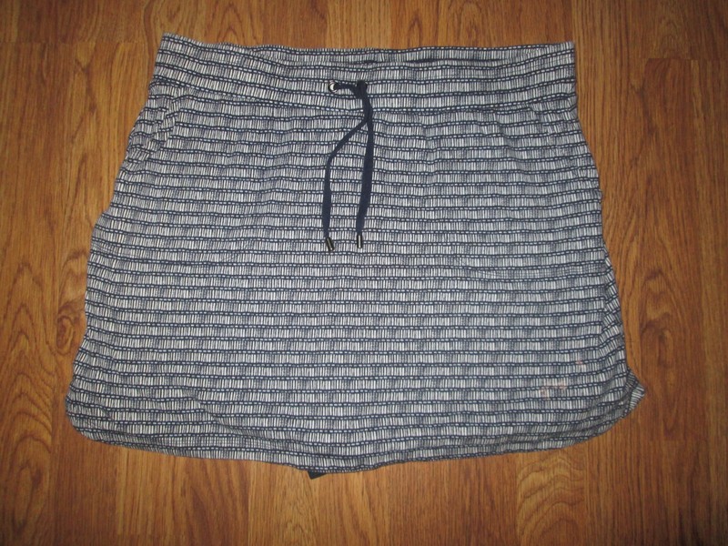 Womens CROFT & BARROW skort skirt w/ built in stretchy shorts sz L Lg