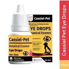 Cassiel Pet Eye Drops Tear Stain Cleaner Pet Eye Drop for Dogs  Cats 10ml