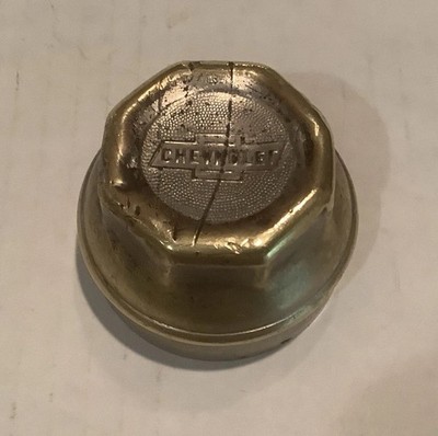 1920 s Brass Chevrolet Center Hub Grease Cup Threaded