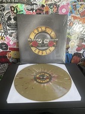 GUNS N ROSES Greatest Hits 2LP VG  GOLD/RED SPLATTER VINYL