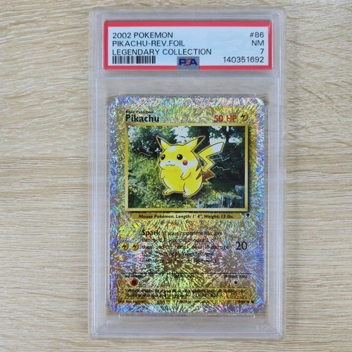 PSA 7 Reverse Holo Pikachu 86/110 Legendary Col Nintendo Pokemon Card