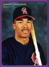 Garret Anderson California Angels 1996 Mothers Cookies Angel Team Set Card 15 Garret Anderson California Angels 1996 Mothers Cookies Angel Team Set Card 15