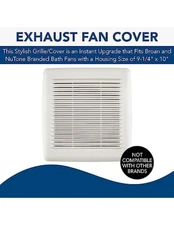 With Springs Replacement Bathroom Ceiling Fan Grille Cover For Broan-NuTone C...