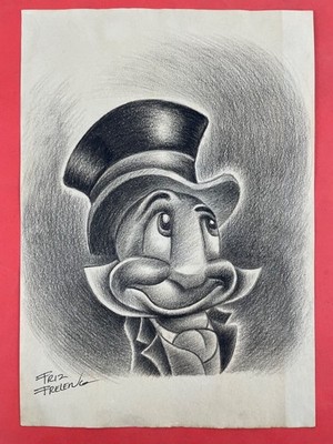 Friz Freleng Drawing on paper (Handmade) signed