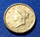 A Type 1 Gold Liberty Coronet One Dollar, Ex Jewelry
