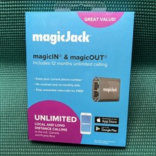 MagicJack Home VOIP Adapter Unlimited Calls to US Canada Puerto Rico