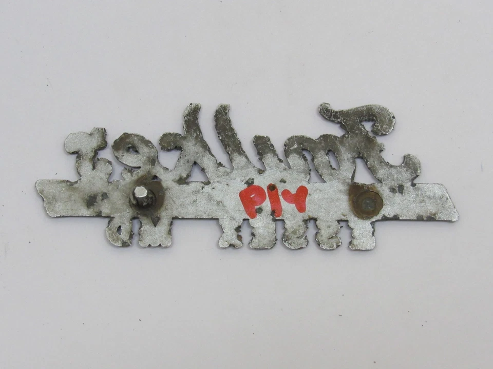 Etiqueta emblema insignia distribuidor de metal vintage Foulke's Plymouth Essex Maryland MD rara Foto 2 de 2