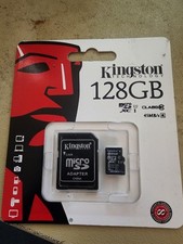 Kingston Digital 128GB microSDXC Class 10 UHS-I 45MB/s Read Card with SD Adapter