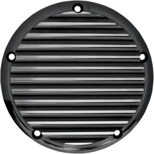 Joker Machine Chrome Billet Derby Cover Finned Black 06-99TC