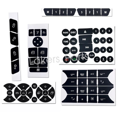 Button Repair Kit Window Switch Sticker For Mercedes-Benz C200 C250 C300 CLA200