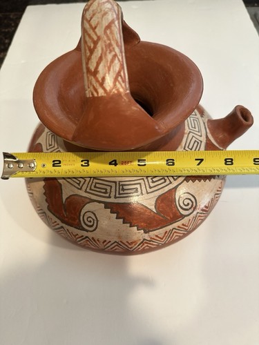 RAR Emilio Morales Hurtado Michoacán Mexiko Volkskunst Wasserkrug SIGNIERT Vintage - Bild 8 von 14