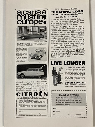 1966 Citroen Print Ad