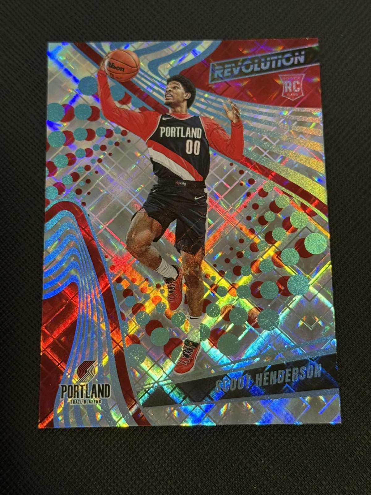 Scoot Henderson 2023-24 Panini Revolution /99 Cosmic Rookie RC #109 Portland