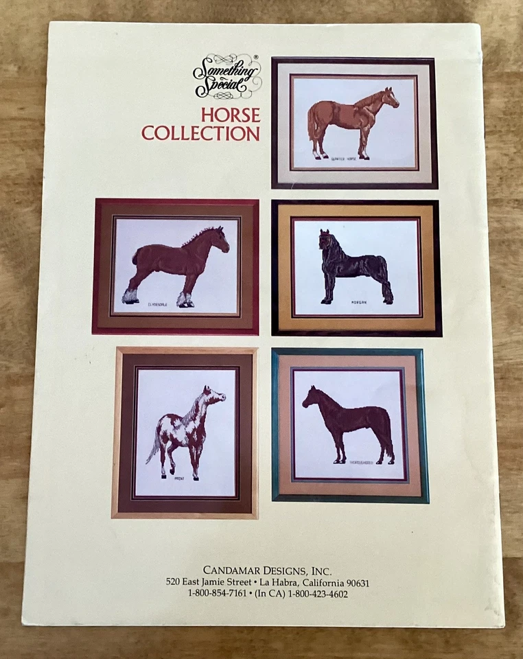 1988 Counted Cross Stitch Something Special Horse Collection, Holly Martin - Image 2 of 4