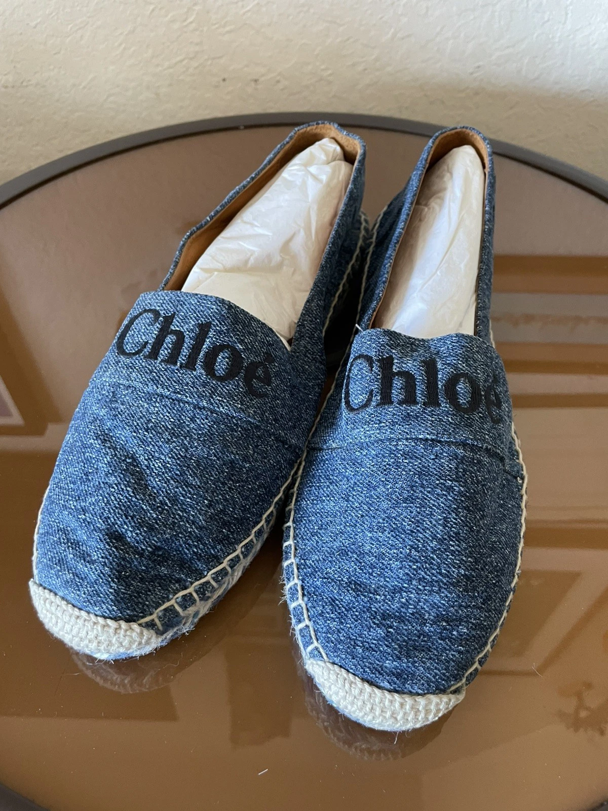 Chloe — Authentic Chloe Espadrilles Denim New No Box Very Pretty