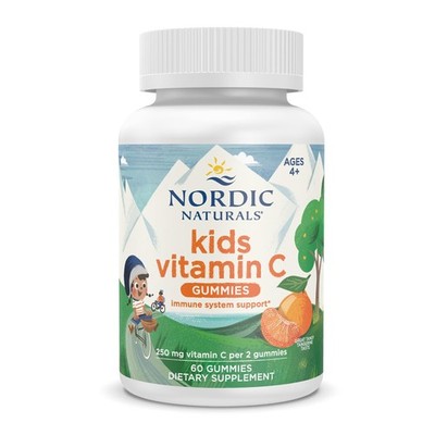 7/26 Nordic Naturals Kids Vitamin C Gummies - Tangy Tangerine - 60 Gummies