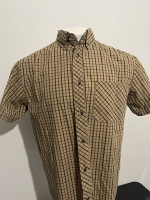 Schmidt Men's Fort Plaid Short Sleeve Shirt 100% Cotton Size Medium NWOT