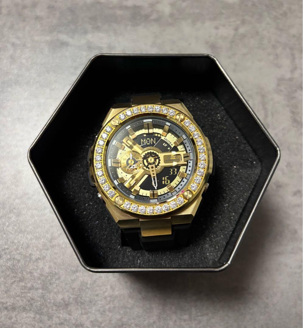 Casio GST400G Custom G Shock Watch Timepiece Durable Resin Band Excellent