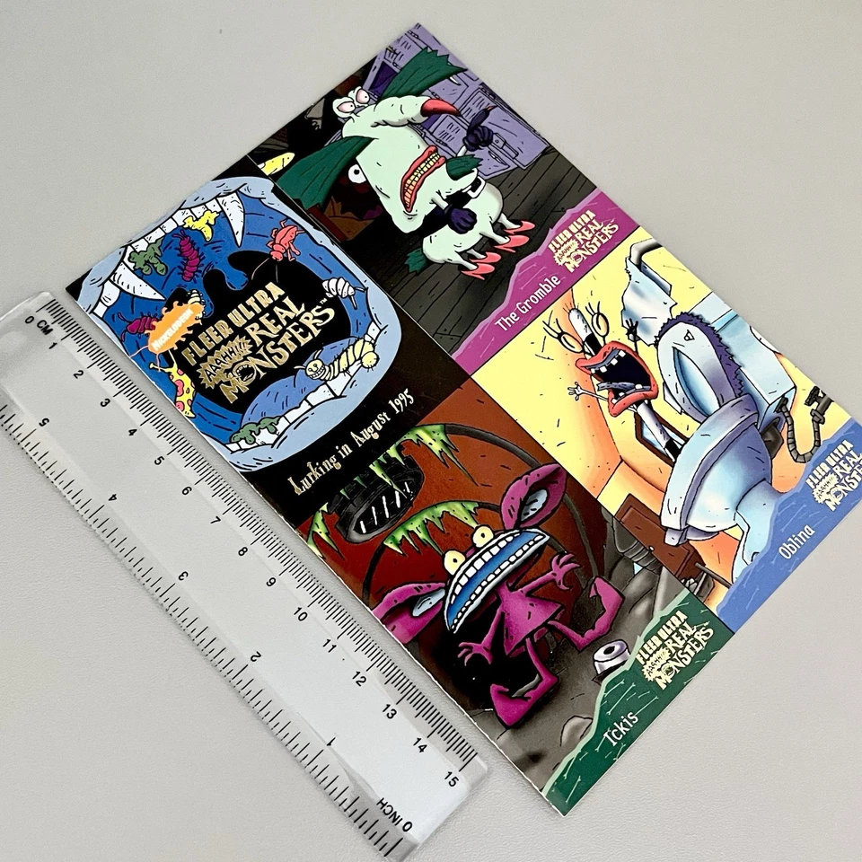 Nickelodeon AAAHH!!! Real Monsters 1995 Rare PROMO Trading Cards Set 90s Vintage - Image 3 of 4
