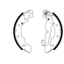 Bremsbackensatz hinten für BMW 3-er E30 | 24473614