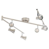 EGLO 6 Arm 6LED Ceiling Modern Light Fixture Satin Nickel Fitting Bulbs Included
