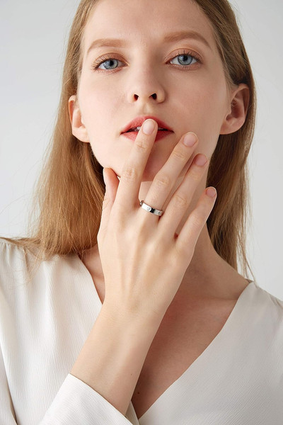 Alternate view of Love Friendship Ring 18k Gold-plated Promise Ring Wedding Band