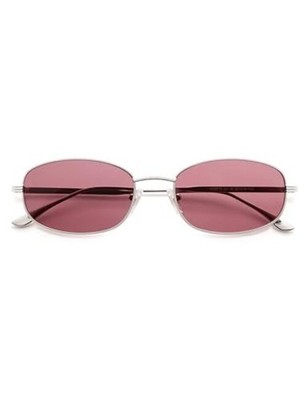 Retro Oval Sunglasses for Women Men Vintage 90s Rounded  display picture 1