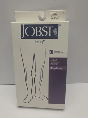 Jobst Relief Compression Knee High 30-40 mmHg Closed Toe Beige Medium - Image 1 of 4