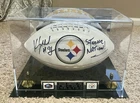 Kevin Greene Steeler Nation Autographed JSA Football In Case