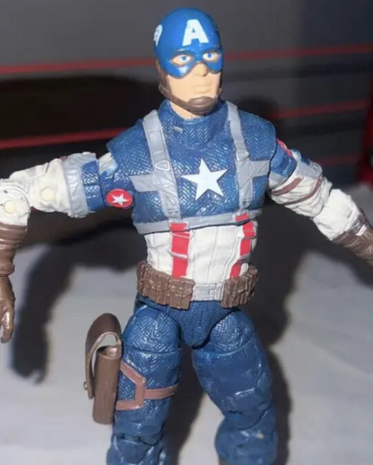 Captain America Marvel Comics Action Figure Blue WWII Toy 6&rdquo;
