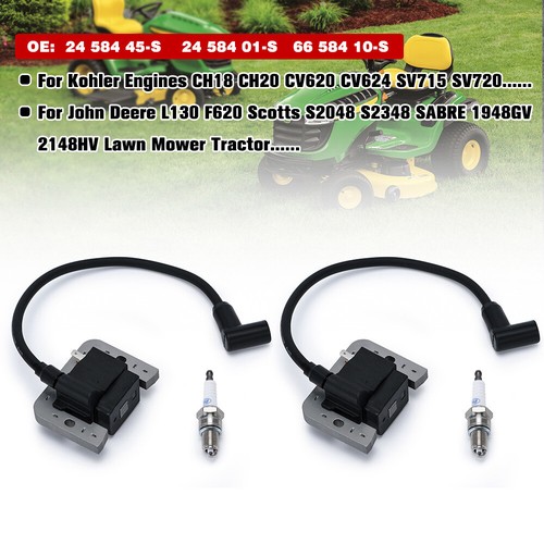 2x Ignition Coil For Kohler CH22 CV740 CV750 SV710 SV730 CH740S 24 584