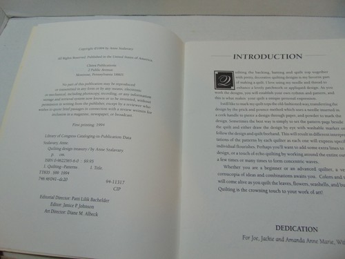 Quilting Design Treasury by Anne Szalavary (1994 Chitra Publications) Trade Pape - Picture 6 of 10
