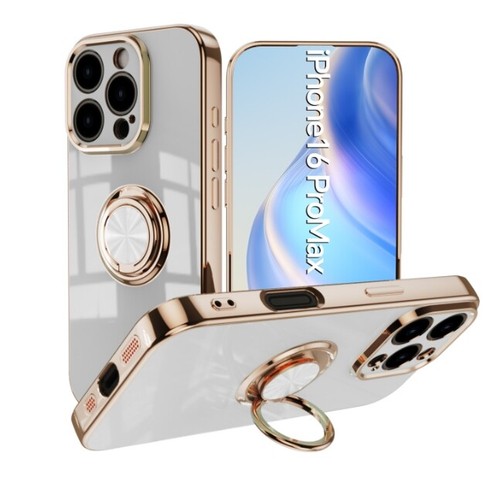 Iphone 16 15 14 13 12 11 Pro Max For Apple electroplating phone case ring buckle - 第 6/14 張圖片