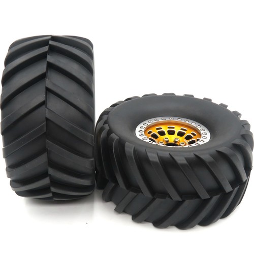 2x RC 2.2 Beadlock Wheels Rims & 130mm Tires For RC Mud Crawler Truck Capra TRX4 - Picture 58 of 58