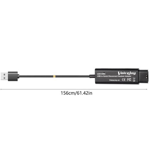Quick Disconnect Connector to USB ENC Noise Cancelling Management Cable - Zdjęcie 8 z 8