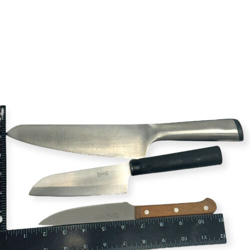 Ikea and Unbranded 5 in, 7 in Blades, Serrated Chef Knife Set, 3 Pcs - Picture 7 of 8
